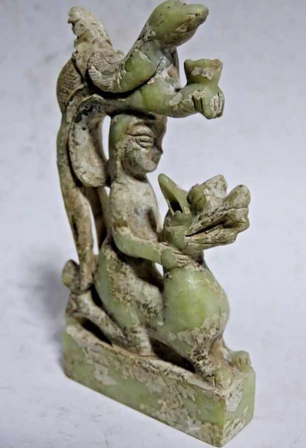 FIGURA CHINA DE JADE DE LA DINASTIA MING - Imagen 2
