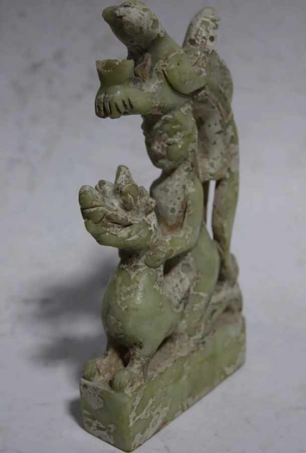 FIGURA CHINA DE JADE DE LA DINASTIA MING - Imagen 4