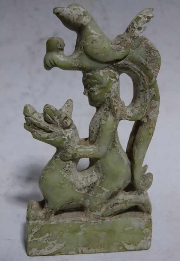 FIGURA CHINA DE JADE DE LA DINASTIA MING - Imagen 5