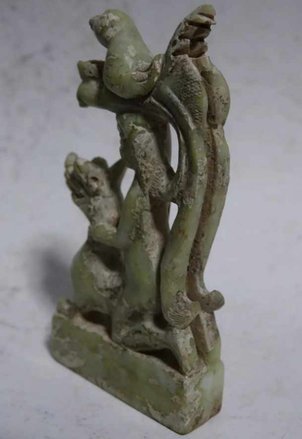 FIGURA CHINA DE JADE DE LA DINASTIA MING - Imagen 6